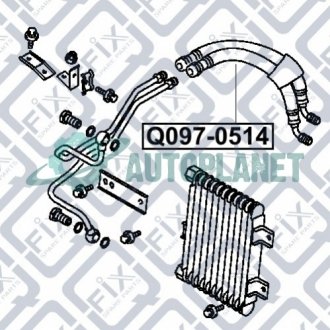 Шланг масляного радіатора комплект(2 шт.) Q-fix Q097-0514 (фото 1)