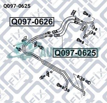 ШЛАНГ МАСЛЯНОГО РАДИАТОРА Q-fix Q097-0625