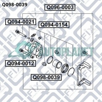 ПОРШЕНЬ СУППОРТА Q-fix Q0980039