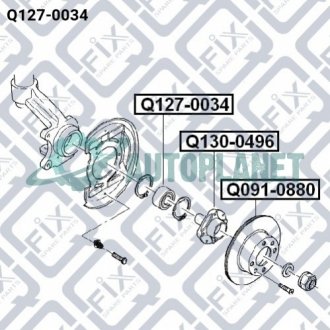 Подшипник ступичный передний Q-fix Q1270034