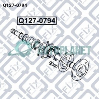 Підшипник ступичний задній Q-fix Q127-0794