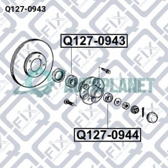 ПОДШИПНИК ЗАДНЕЙ ПОЛУОСИ Q-fix Q127-0943