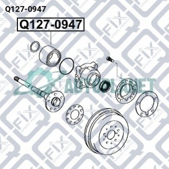 ПОДШИПНИК ЗАДНЕЙ ПОЛУОСИ Q-fix Q127-0947