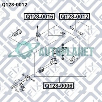 Тяга механизма переключения кпп Q-fix Q1280012 (фото 1)