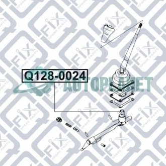 Втулка рычага КПП Q-fix Q1280024