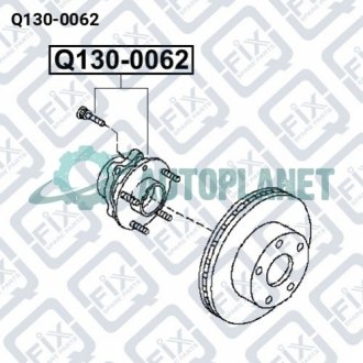 Ступица передняя Q-fix Q1300062