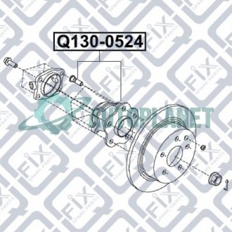 Маточина задня Q-fix Q1300524