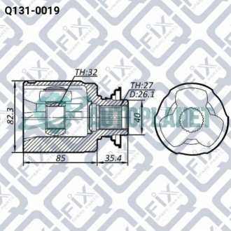 Шрус внутрішній Q-fix Q1310019