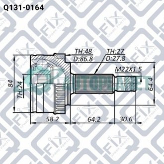 Шрус зовнішній Q-fix Q1310164