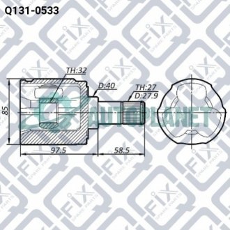 Шрус внутрішній правий Q-fix Q1310533