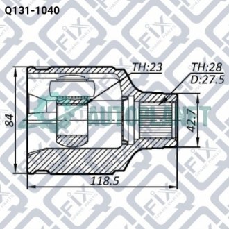 Шрус внутрішній правий Q-fix Q1311040