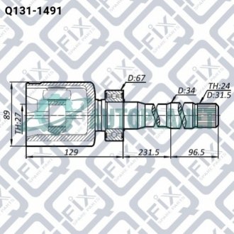 Шрус внутрішній правий Q-fix Q1311491