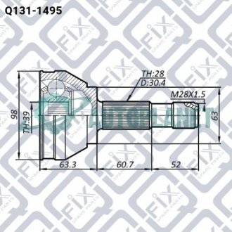 Шрус зовнішній Q-fix Q1311495