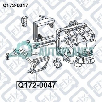 РАДИАТОР ПЕЧКИ Q-fix Q172-0047