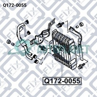 Радіатор охолодження АКПП Q-fix Q172-0055 (фото 1)