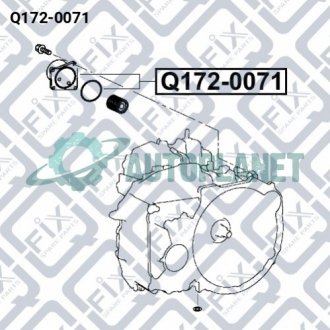 Радіатор масляний АКПП Q-fix Q172-0071