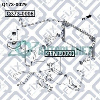 Патрубок системи охолодження Q-fix Q1730029