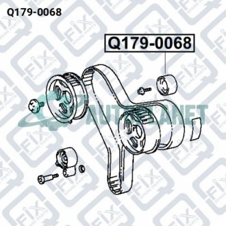 Ролик обвідний ременя ГРМ Q-fix Q179-0068