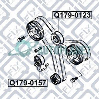 Ролик ГРМ Q-fix Q179-0157