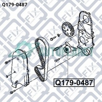 Ролик ГРМ Q-fix Q179-0487