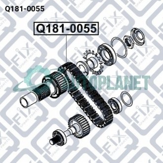 Ланцюг роздавальної коробки (ширина 30мм) Q-fix Q181-0055 (фото 1)