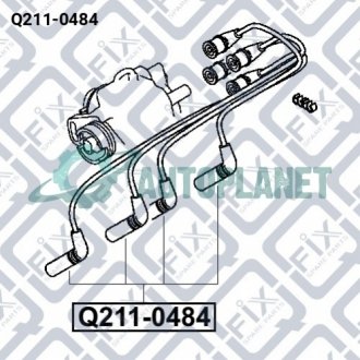 Проволоки свечные комплет Q-fix Q2110484 (фото 1)