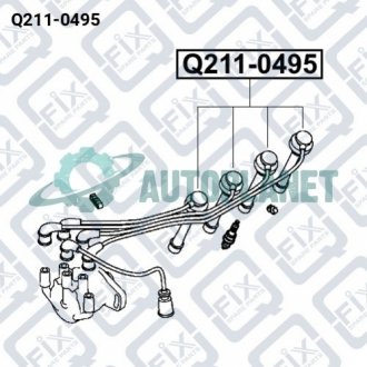 ПРОВОДА СВЕЧНЫЕ КОМПЛЕТ Q-fix Q211-0495 (фото 1)