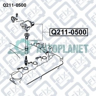 КАТУШКА ЗАЖИГАНИЯ Q-fix Q211-0500 (фото 1)