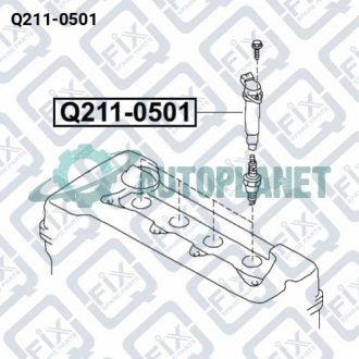 КАТУШКА ЗАЖИГАНИЯ Q-fix Q211-0501 (фото 1)