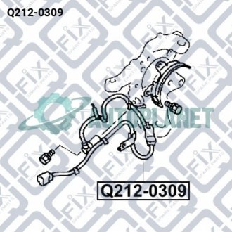 Датчик ABS (передній, правий) Q-fix Q212-0309