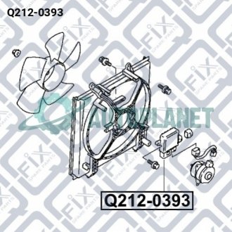 Регулятор обертів вентилятора охолодження (блок управління) Q-fix Q212-0393 (фото 1)