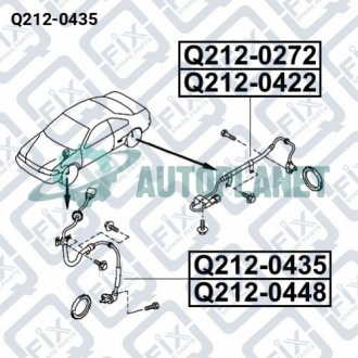 ДАТЧИК ABS ПЕРЕДНИЙ ПРАВЫЙ Q-fix Q212-0435 (фото 1)