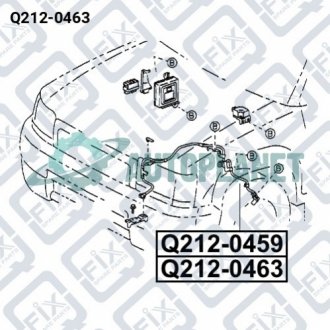 ДАТЧИК ABS ПЕРЕДНИЙ ЛЕВЫЙ Q-fix Q212-0463