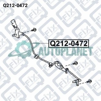 ДАТЧИК ABS ЗАДНИЙ ЛЕВЫЙ Q-fix Q212-0472 (фото 1)