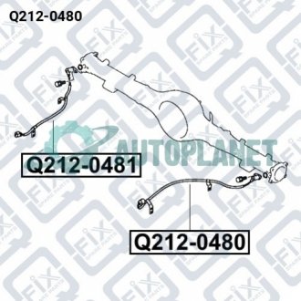 ДАТЧИК ABS ЗАДНИЙ ЛЕВЫЙ Q-fix Q212-0480 (фото 1)