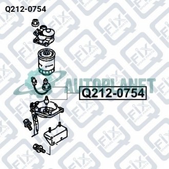 ДАТЧИК УРОВНЯ ВОДЫ ТОПЛИВНОГО ФИЛЬТРА Q-fix Q212-0754