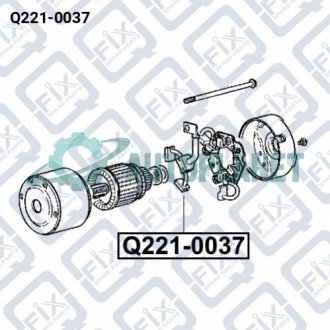 ЩЕТКИ СТАРТЕРА Q-fix Q221-0037