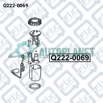 НАСОС ТОПЛИВА Q-fix Q222-0069 (фото 1)