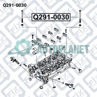 Болт головки блоку циліндрів Q-fix Q291-0030
