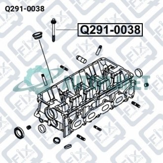 БОЛТ ГОЛОВКИ БЛОКА Q-fix Q291-0038