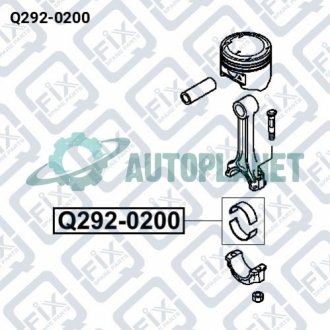 Вкладиші шатунні Q-fix Q292-0200 (фото 1)