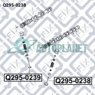 Клапан впускний (30.4x5x89.5) Q-fix Q295-0238