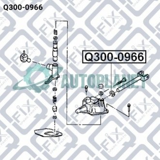 Сальник штока тяги вибору передач Q-fix Q300-0966