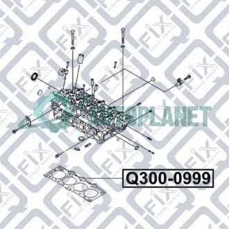 Прокладка ГБЦ Q-fix Q300-0999