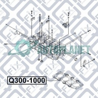 Прокладка ГБЦ Q-fix Q300-1000