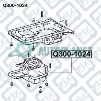 ПОДДОН МАСЛА Q-fix Q300-1024 (фото 1)