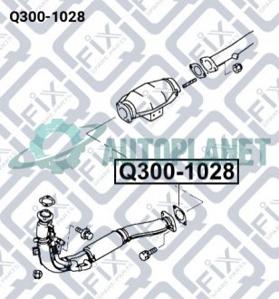 Прокладка трубы выхлопной Q-fix Q3001028