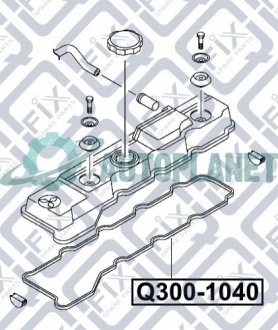 Прокладка клапанної кришки Q-fix Q300-1040