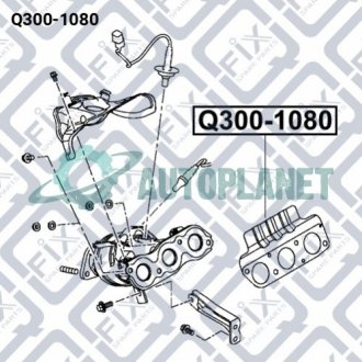 Прокладка випускного колектора Q-fix Q300-1080 (фото 1)