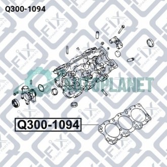 Прокладка головки блоку (азбестова) Q-fix Q300-1094 (фото 1)